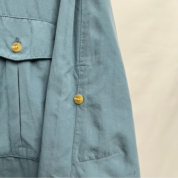 North Face hiking shirt - button down XL breathable slate blue vented techwear - Picture 8 of 11